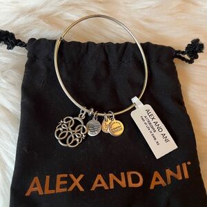 Alex and Ani Silver Path of Life Charm Bangle